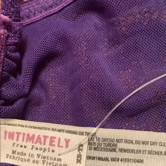 Free People Blue Violet Lace Bandeau XS, S - Picture 5 of 6